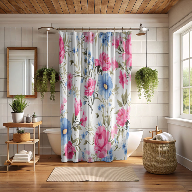 Spring Petal - Premium Shower Curtain, 74"H x 71"W