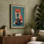 Alert Fox Portrait Modern - Wrapped Canvas-1802424203-1802424202