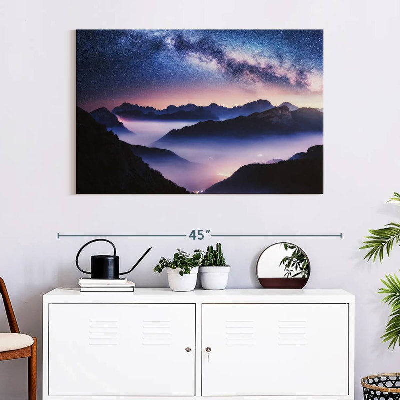 Oberle Bright Starry Night, 26" H x 39" W
