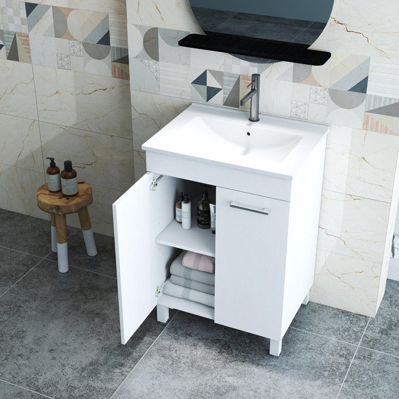 Meuble-lavabo simple 24 po avec lavabo, 24"