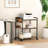 3-Tier Printer Stand With Wheels, Adjustable Shelf, Power Outlet & USB Port For Home Office