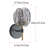 1-Smoke gray dimmable glass iron wall lamp