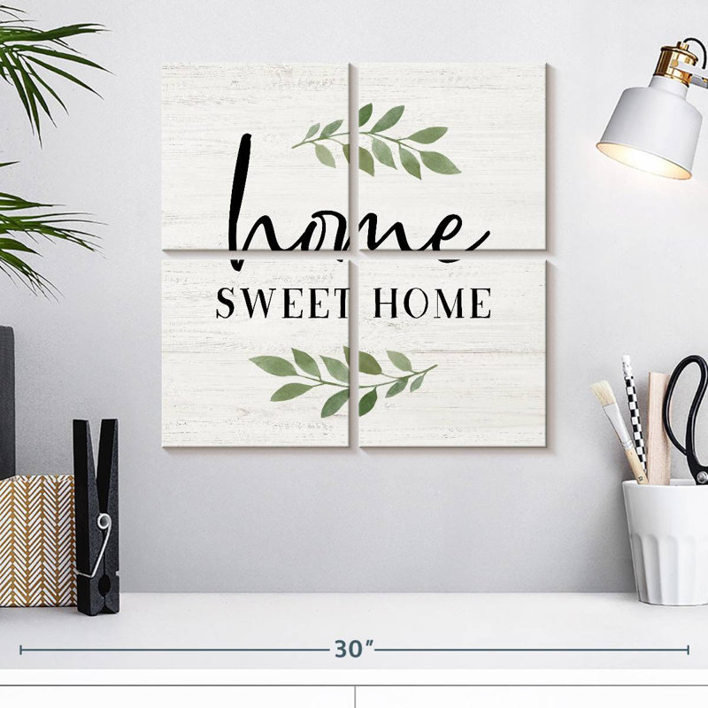 Plaque murale Kema Home Sweet Home, H 18 po x l 18 po