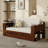 Daybed with Removable Desk, Storage Drawers & Hydraulic Side Table-470104655-470104641