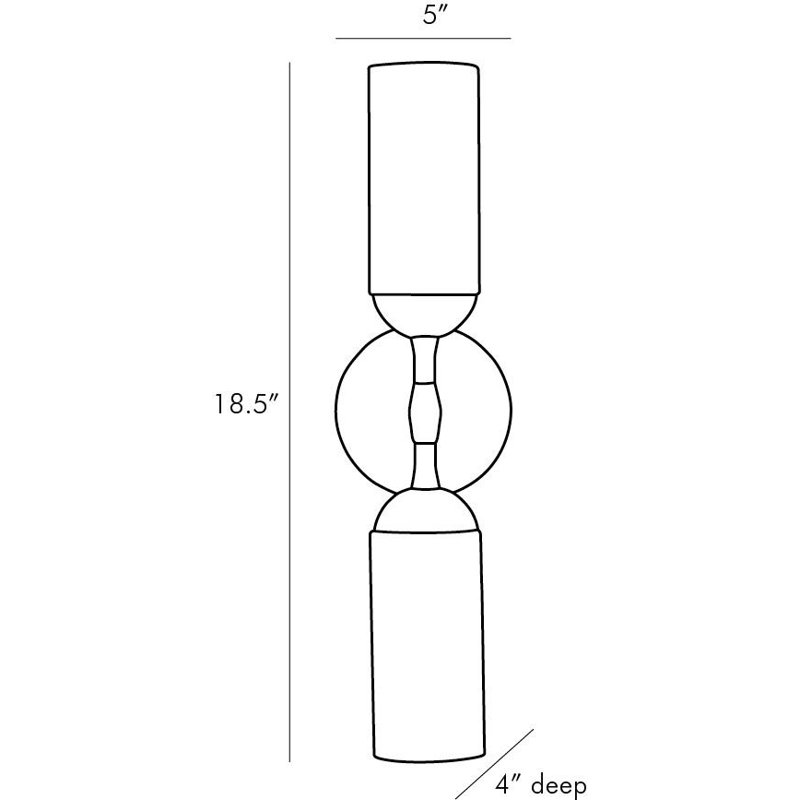 Emmett 2 - Light Armed Sconce