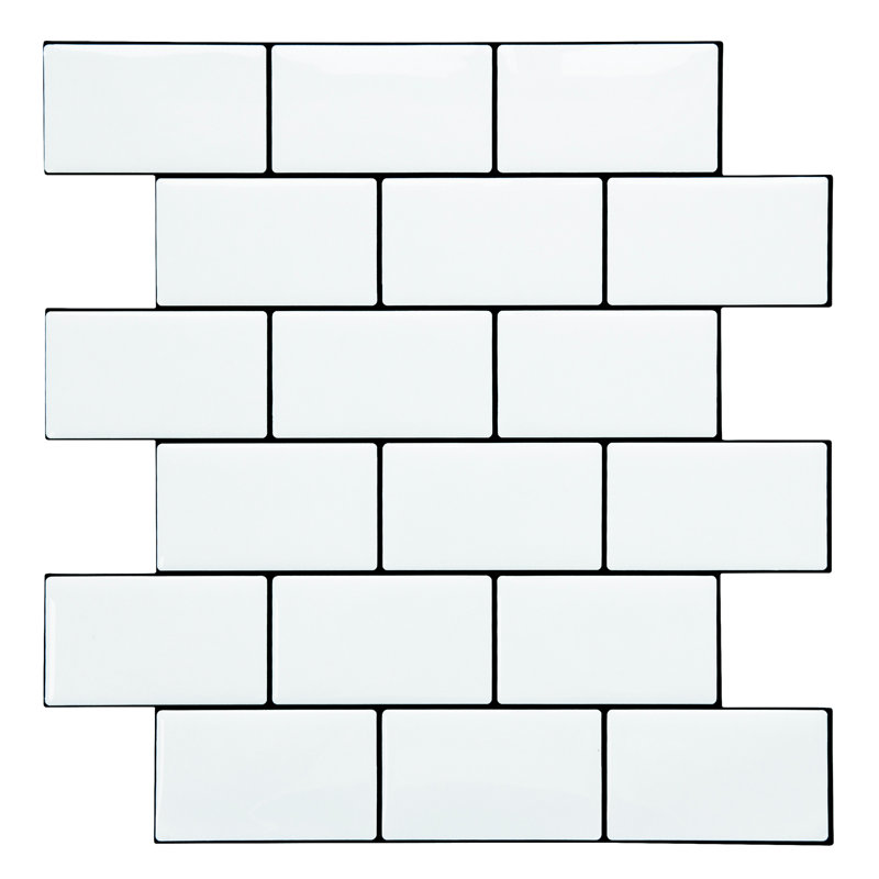 12'' x 12'' Peel and Stick Backsplash Subway Tiles, Self-Adhesive Wall Tiles for Kitchen Bathroom