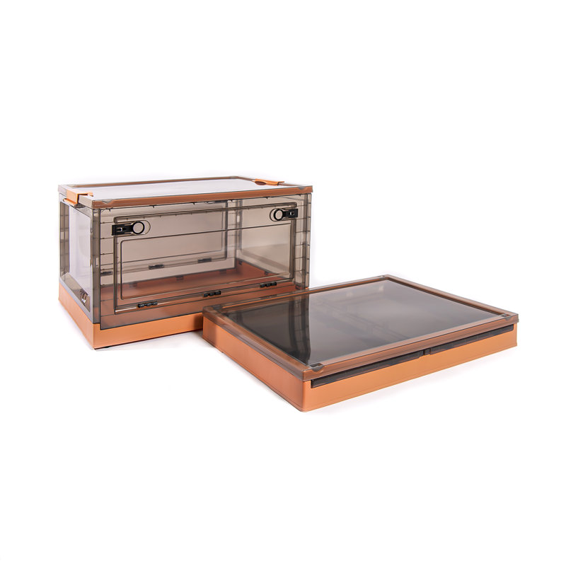 Ensemble de boîtes en plastique, Orange, Grand: 88