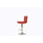 BAR STOOL In Red, Chrome