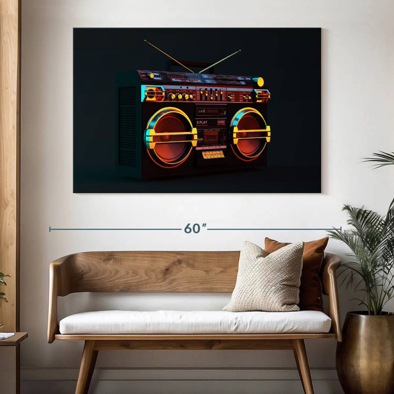Abarca Modern Boombox, 34" H x 51" W