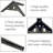 Heavy Duty Metal Furniture Legs For Sofa Cabinet Chair Replacement Modern Triangle Design Durable Support Set Of 4-112381227