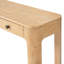 Console rustique en chêne avec 3 tiroirs, coins courbés, plateau de table de 150 lb, salon et couloir idéal