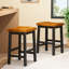 Tabouret de selle en bois de 24 po en noyer