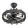 18" Rattan Caged Ceiling Fan with Light Kit and Remote