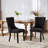 High-End Tufted Solid Wood Contemporary Flax Upholstered Linen Dining Chair With Wood Legs Nailhead Trim 2-Pcs Set-321944986-321944981