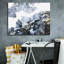 Toile épique Graffiti «Mystical Black Pouring» par Jean Plout, 34 po x 26 po-110881148