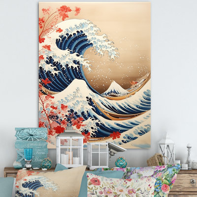 Pluvial " Masterpiece The Red Great Of Kanagawa I "