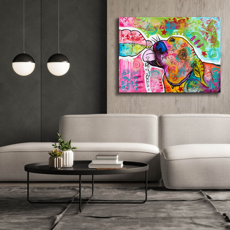 «Thirsty» par Dean Russo, art mural sur toile, H 40 po x l 54 po x P 1,5 po