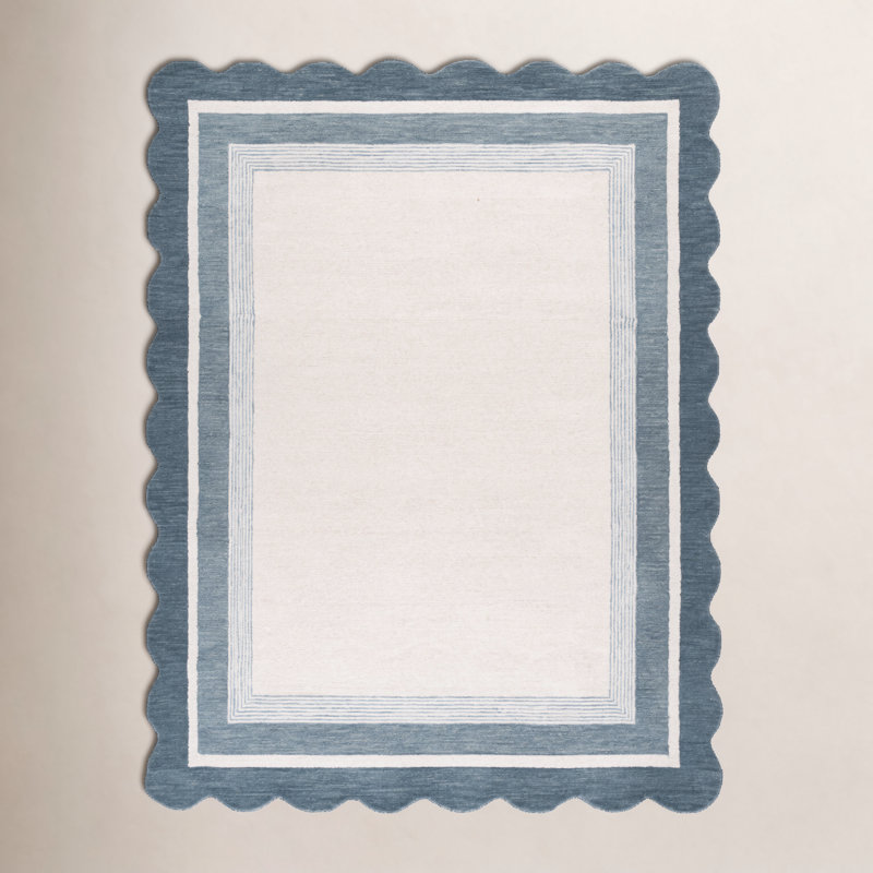 Hand-Tufted Wool Striped Outdoor Rug, Rectangle 8' x 10'