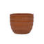 Ensemble de 4 pots de fleurs bruns