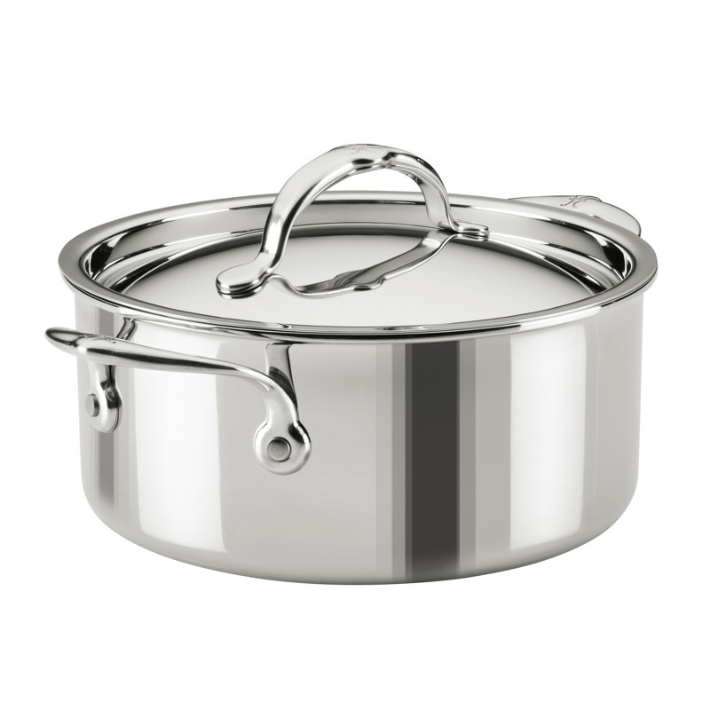 Pot à soupe professionnel en acier inoxydable avec couvercle