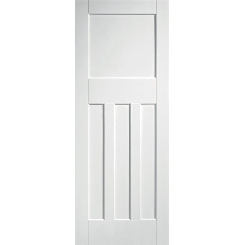 DX30's Style Primed White Internal Door, 198.1cm H x 76.2cm W x 3.5cm D