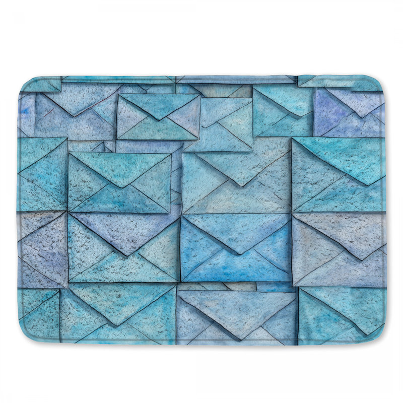 Tapis de bain Enveloppes, L 34 po x L 21 po