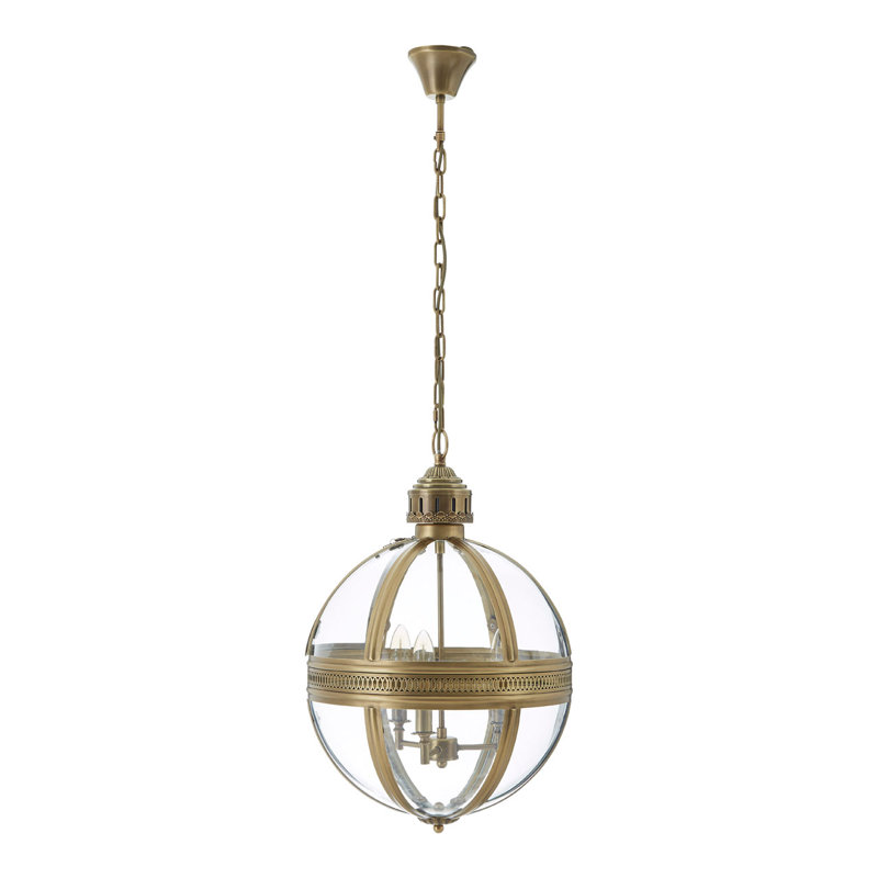 3 - Light Brass Sphere Pendant