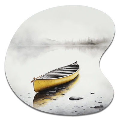 Alyka - Coastal Boat Drop Shape Assymterical Metal Wall Art