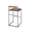 Bradbury Upholstered Bar Stool with Metal Frame-588015850