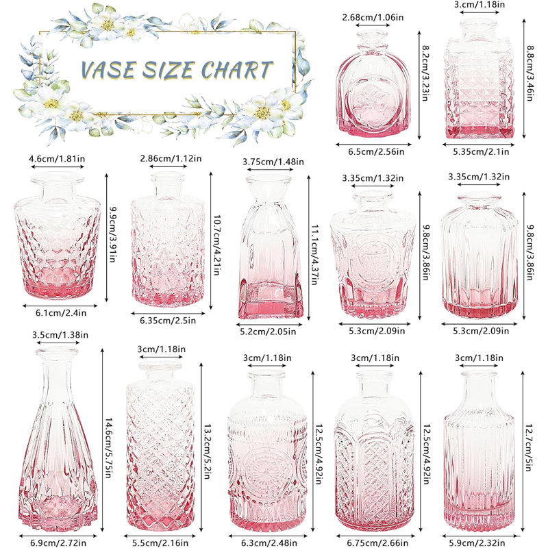 Dopkins Glass Table Vase, Pink