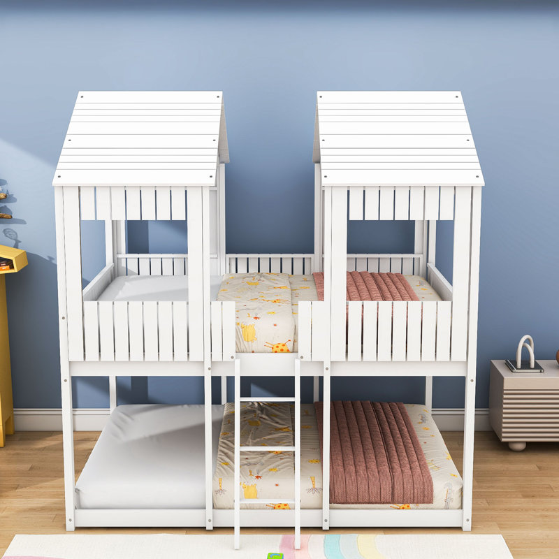 Gabryle Kids Full Over Full Bunk Bed, White