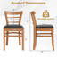  Ensemble de 4 chaises de cuisine rembourrées avec pieds en bois d'hévéa Modern-2003479224-2003479226