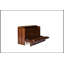 Armoire de lit escamotable Murphy avec tiroir de rangement et station de charge, port USB, cadre de lit escamotable en pin massif pour bureau à domicile, studio ou chambre d'amis-1113146223-1113146210