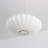 1-Light OvaL Pendant Light Silk Shade