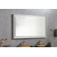 Miroir de salle de bain 60 po x 36 po à DEL avec cadre en aluminium, miroir de meuble-lavabo mural, anti-buée, mémoire, 3 couleurs, réglable en continu-263001096