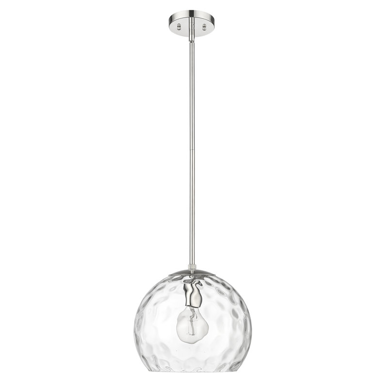 Luminaire suspendu 1 lumière, H 10,5 po x l 11,75 po x P 11,75 po