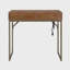 Bureau modulaire en bois massif Linden avec puissance intégrée, noyer-121781318