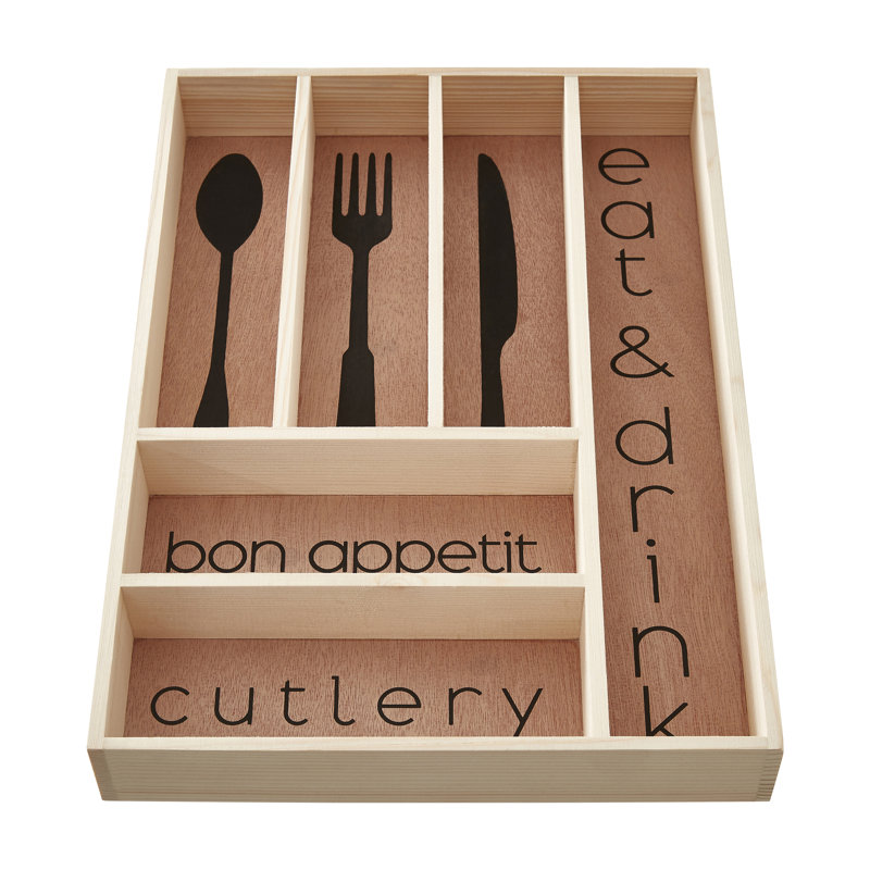 Wood Flatware Caddy