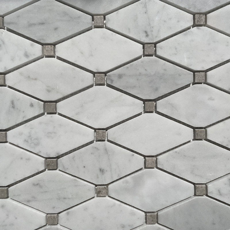Carreau de mosaïque pour mur et plancher en marbre 12 po x 12 po