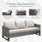Naresa 4-Piece Outdoor Sofa Set, Wicker Patio Furniture Set With Fire Pit Table, All-Weather PE Wicker-1723076094-1723076095