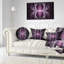 Coussin lombaire en verre teinté fractal Abstract