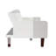 Canapé-lit 2 places convertible en cuir synthétique moderne avec structure en bois massif et pieds en bois amovibles pour le salon et la chambre à coucher
