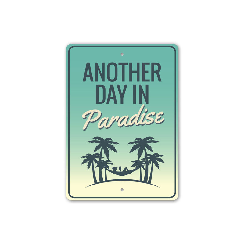 Un autre jour au paradis, H 14 po x l 10 po x P 0,04 po