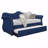 Upholstered Daybed, Velvet Wood Trundle Daybed-1169344475
