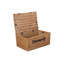 22" Wicker Double Steamed Hamper Basket