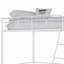 Lit mezzanine en métal de style contemporain avec échelle-1549383237