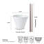 Delray Bone China Noodle Bowl with Chopsticks