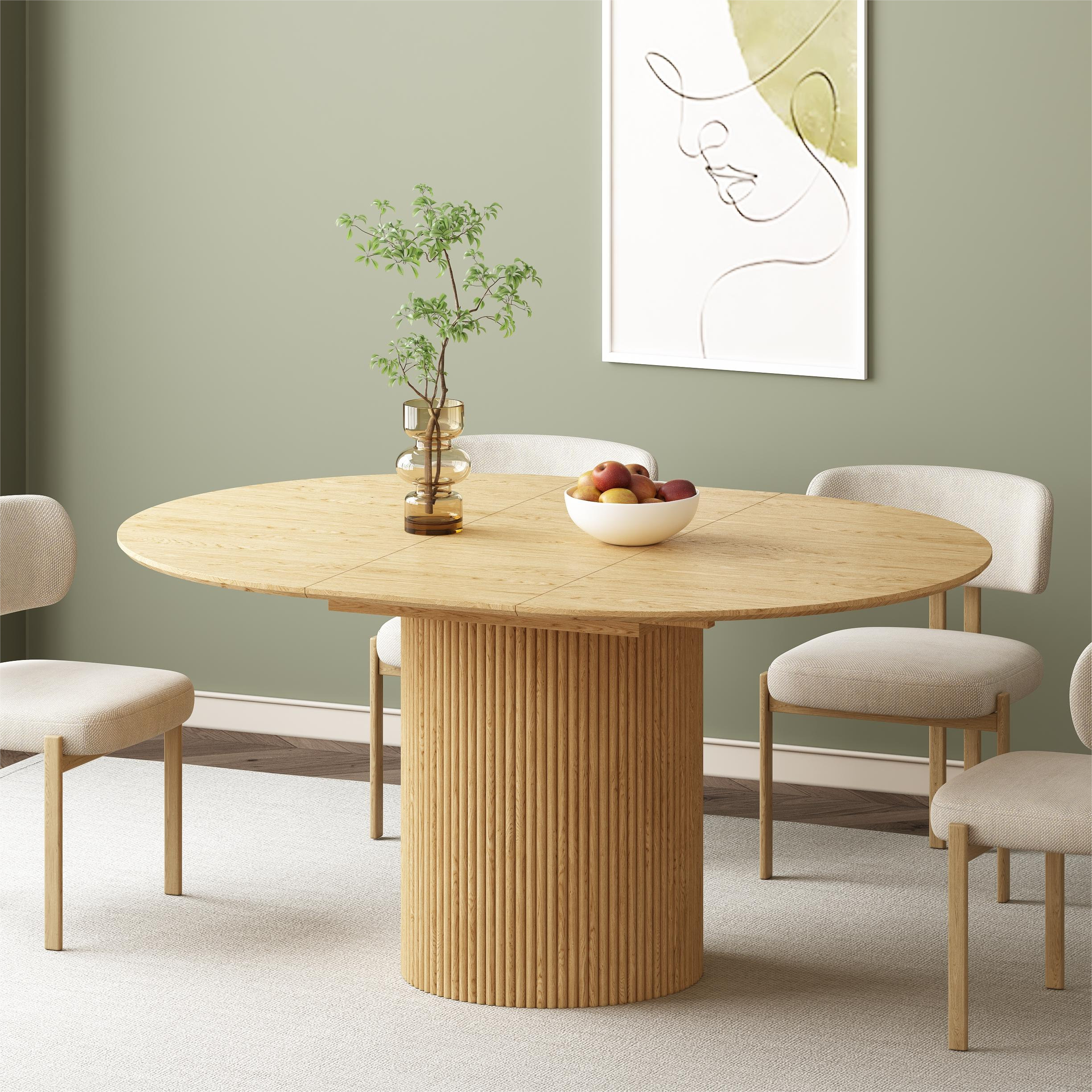 Latitude Run® Mcguirk Extendable Oval Dining Table Wayfair Canada