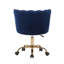 Chaise de bureau en velours Luciean-880047722
