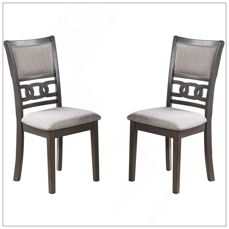 Chaises de salle à manger élégantes et confortables avec sièges rembourrés et dossier unique